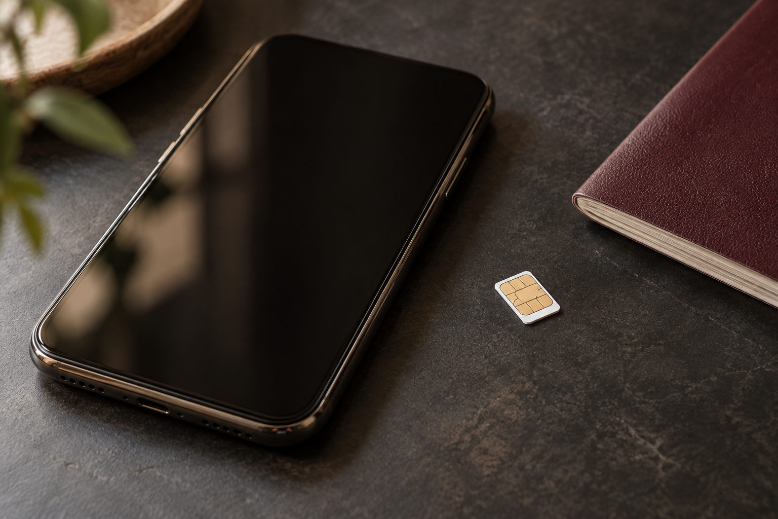 SIMとスマートフォンのイメージ